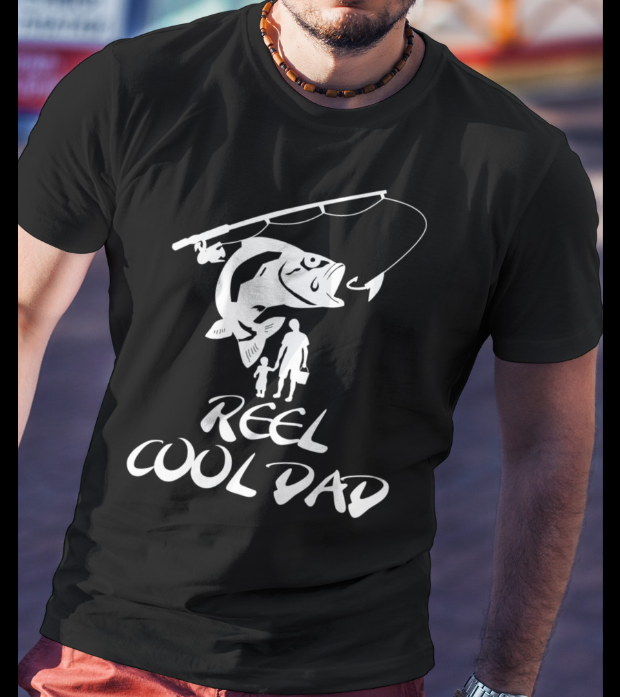 Father And Son Fishing Reel Cool Dad T-Shirt