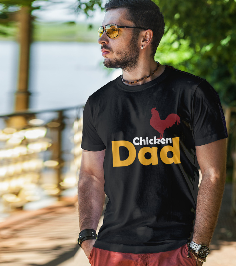 Chicken Dad Funny Lover Themed Chicken Dad T-Shirt