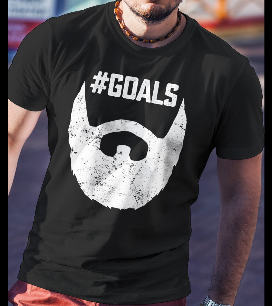 Goals Beard For Bearded Dad Husband T-Shirt