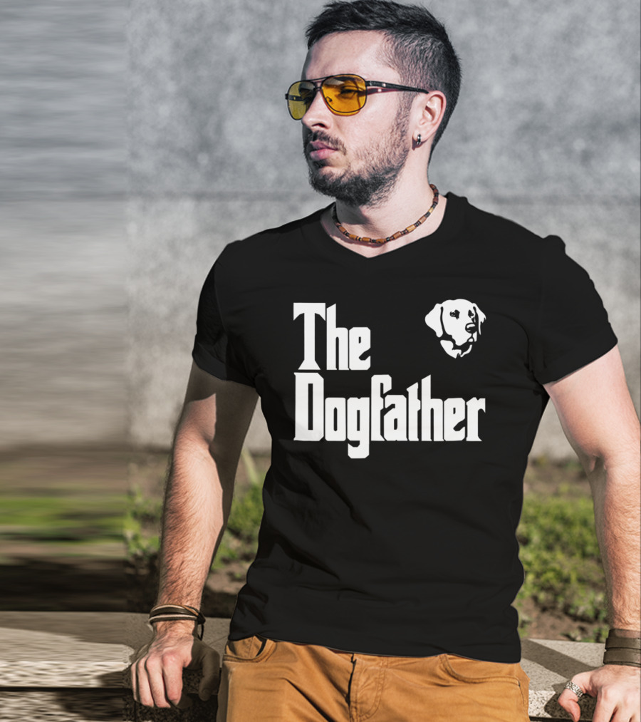 The Dogfather Labrador Dad Birthday T-Shirt
