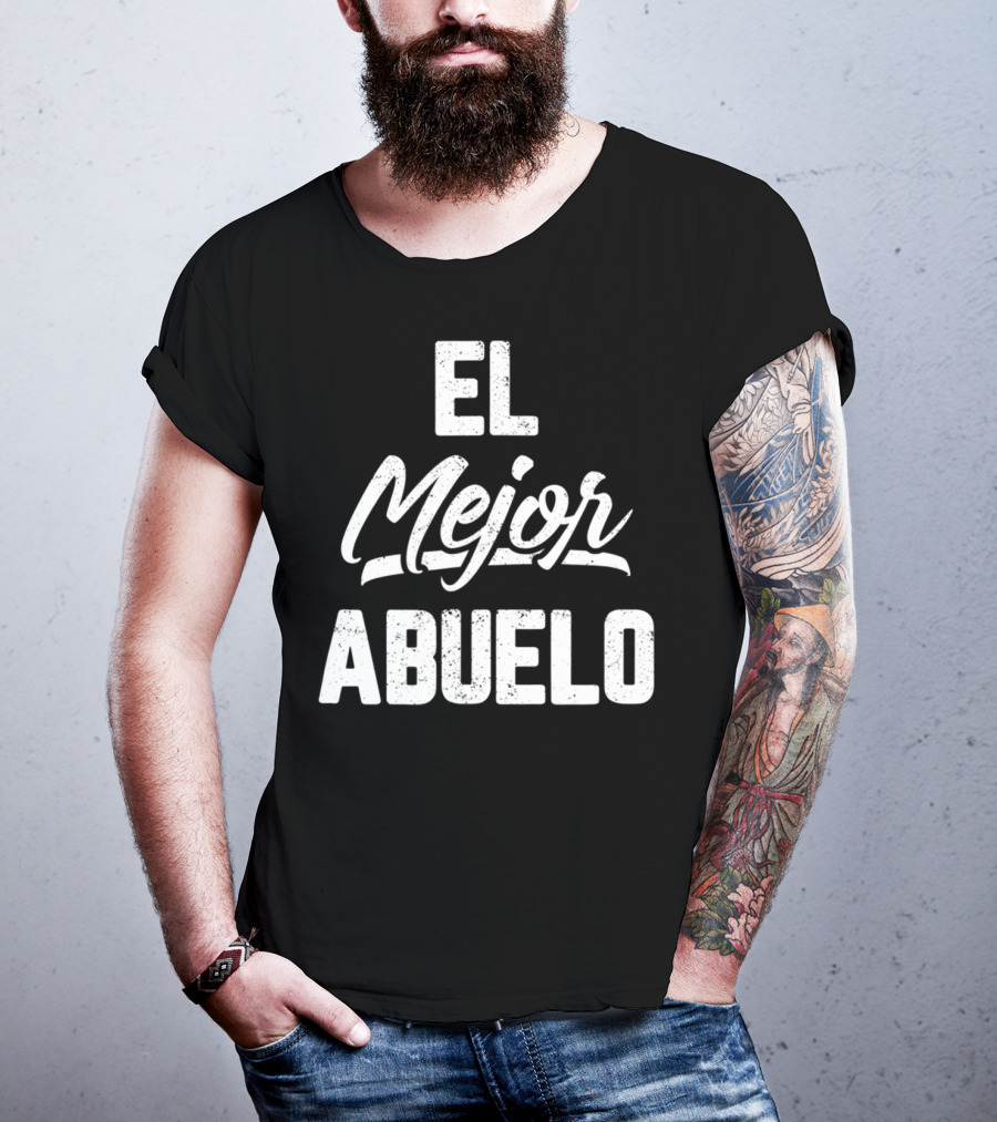 El Mejor Abuelo Mens Abuelo Grandpa In Spanish Dad Papa Padre22 T-Shirt