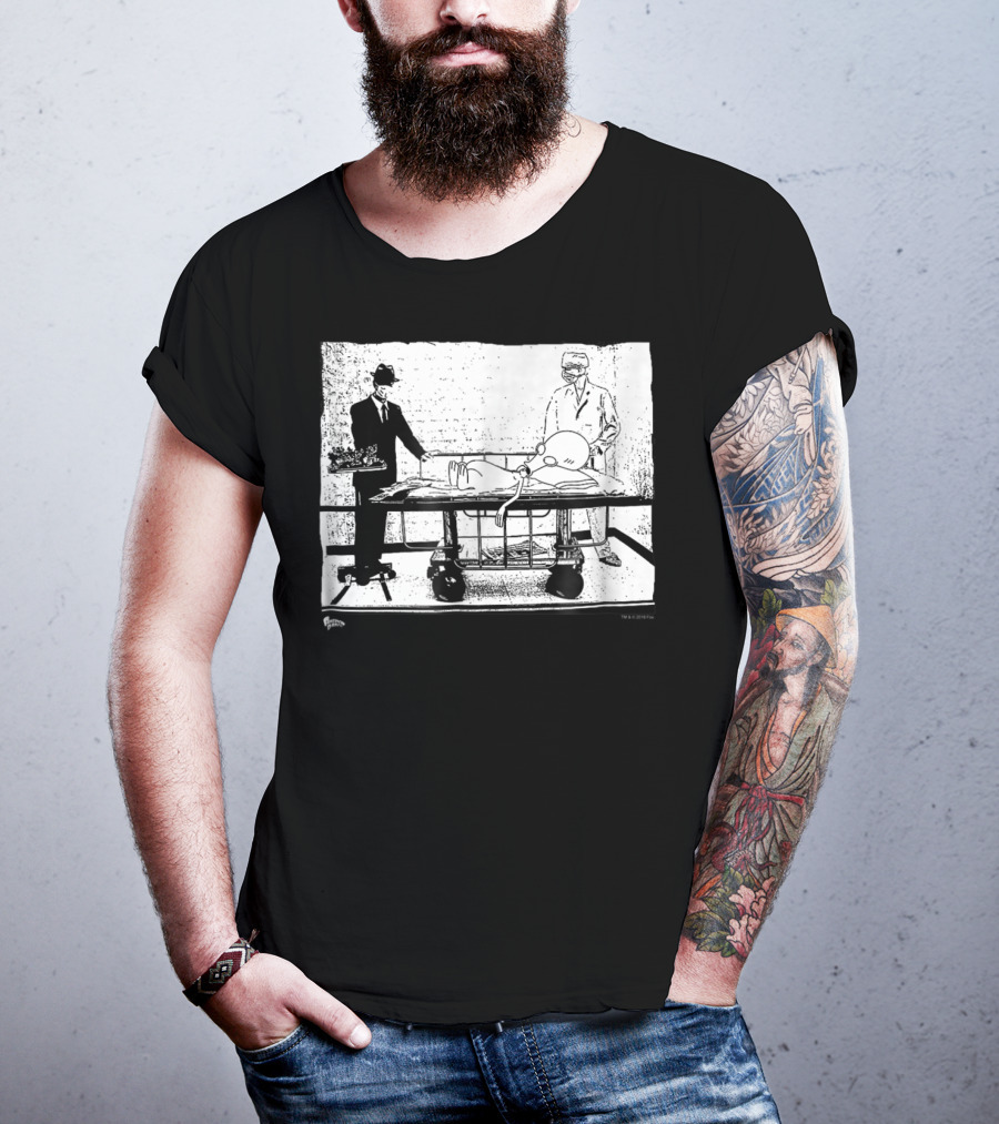 American Dad Autopsy55 Surreal Cartoon Forensic Examination Scene T-Shirt