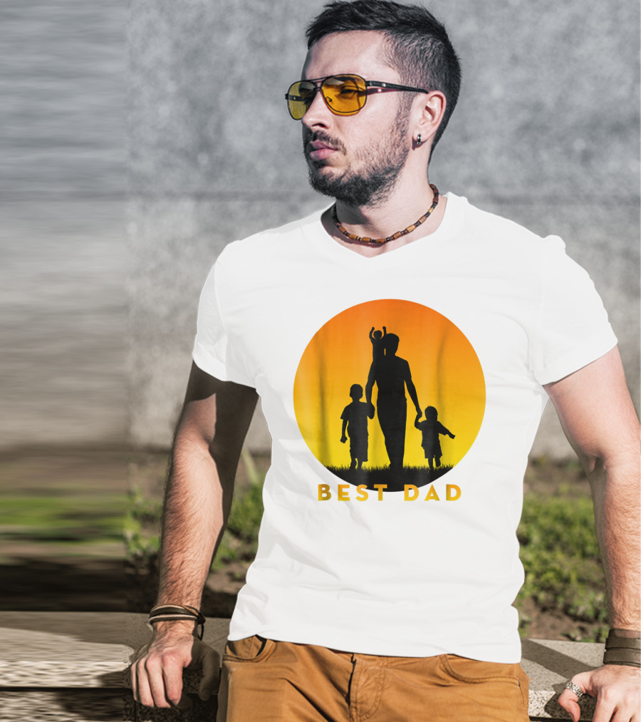 BEST BEST DAD Of 3 Kids Cool T-Shirt