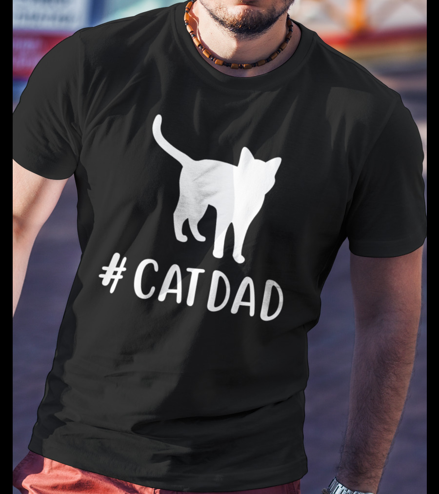 CatDad Family Cat Lover Awesome T-Shirt