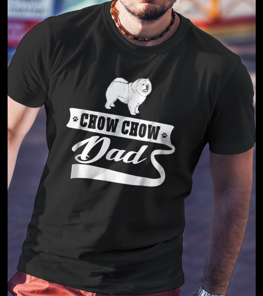 Chow Chow Dad Dog Mens Animal T-Shirt