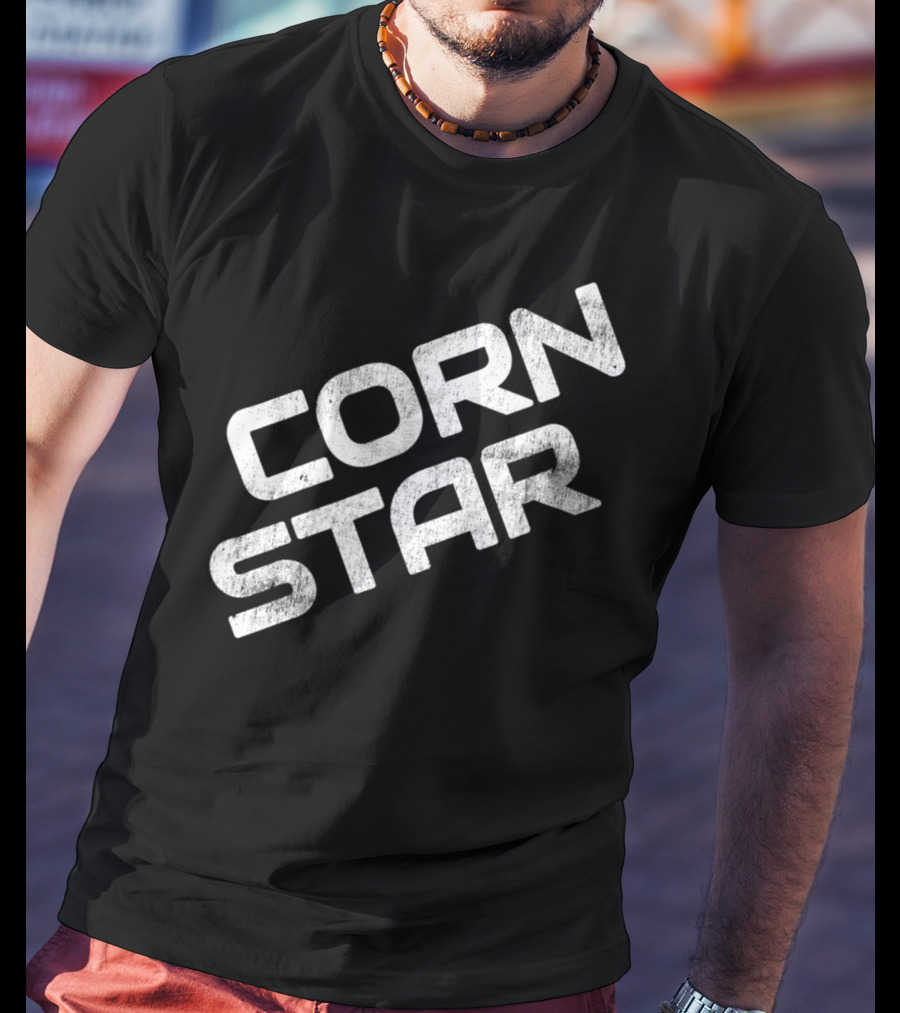 Corn Star Camo Funny Dad Cornhole Beer Toss For Fathers T-Shirt