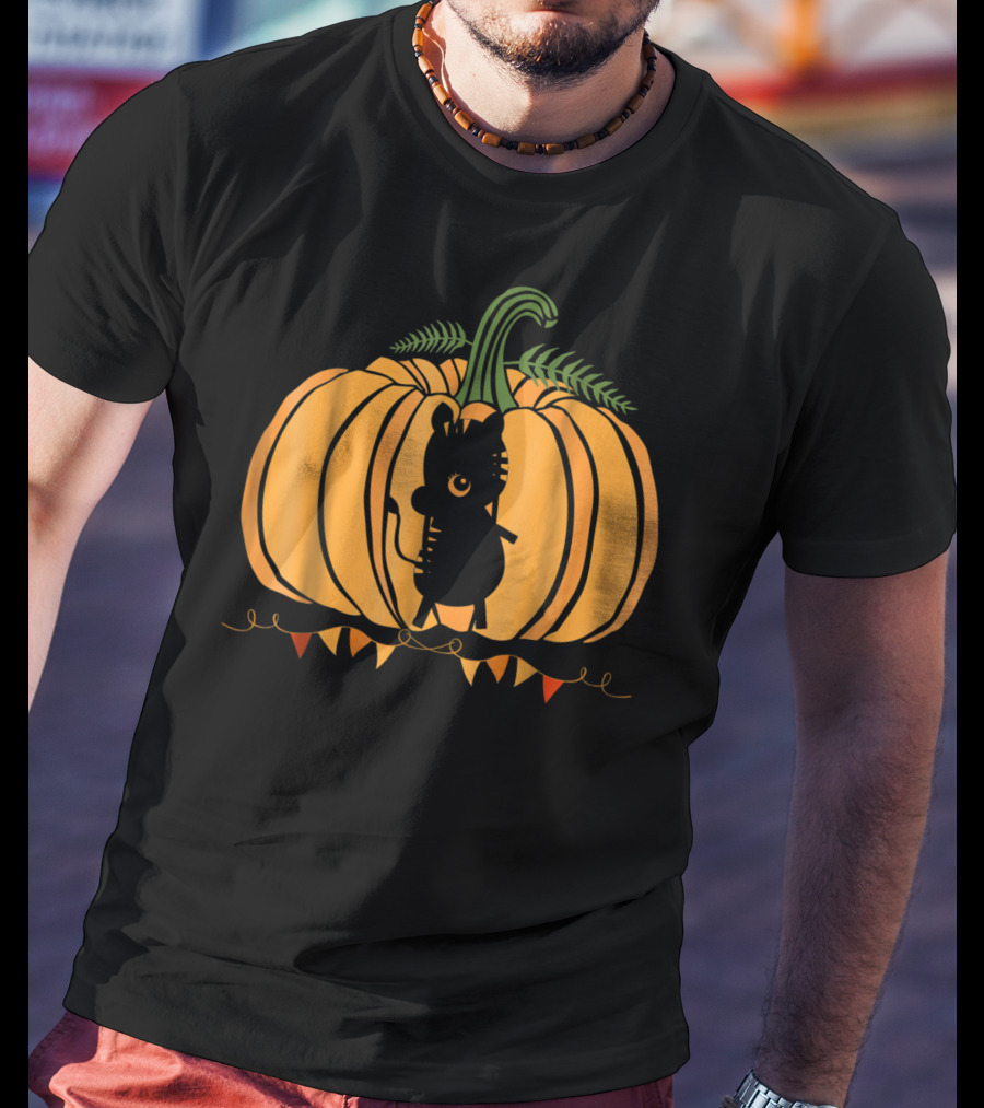 Animal Halloween Pumpkin Silhouette Dad Mom78 T-Shirt