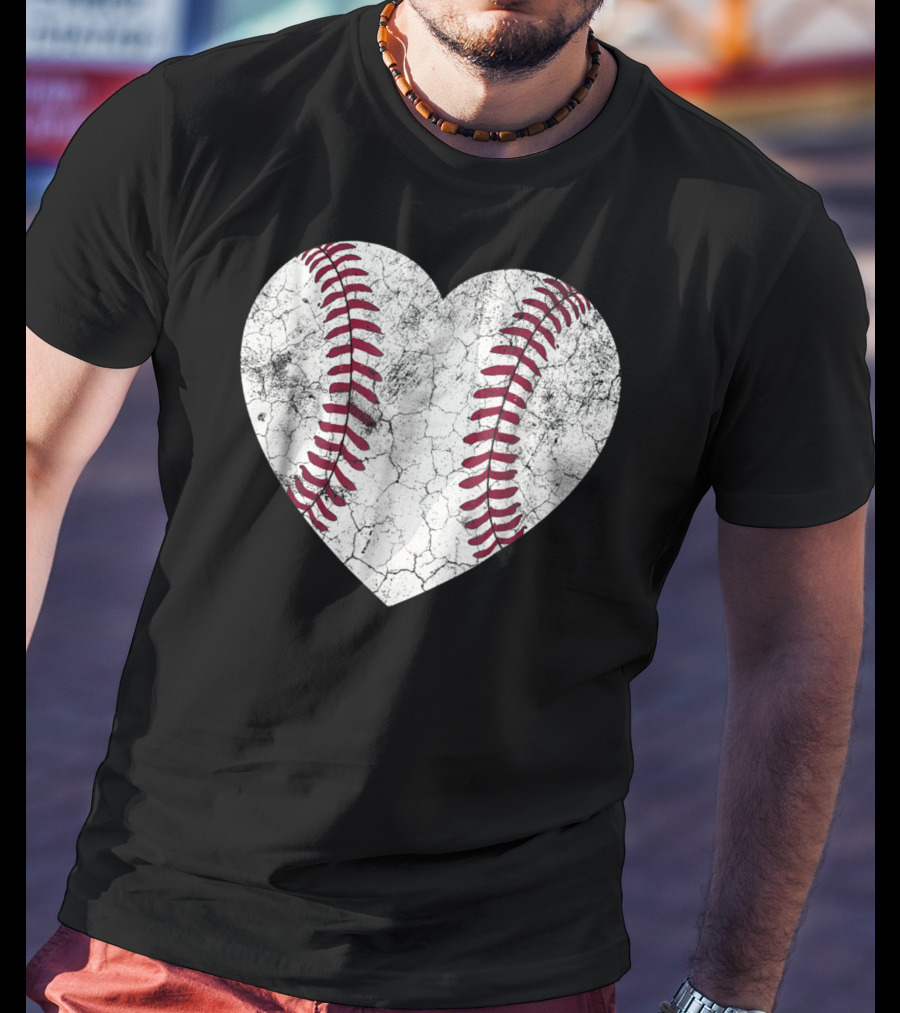 Baseball Heart Softball Love Fun T-Shirt