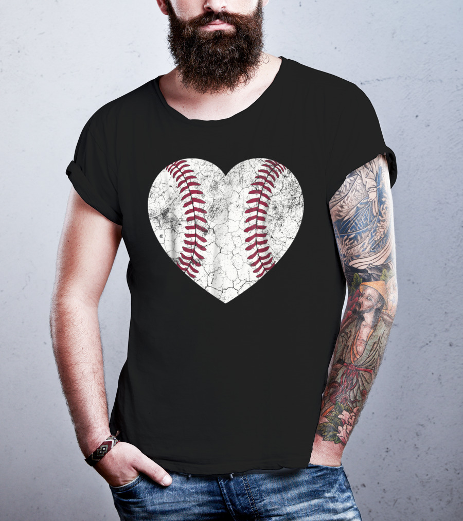 Baseball Heart Softball Love Fun T-Shirt