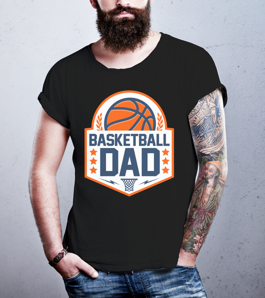 Basketball Dad Perfect Birthday Gift For Basketball Lovers T-Shirt
