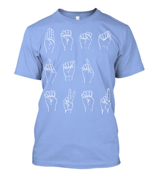 Best Dad Ever Deaf American Sign Language 34 T-Shirt