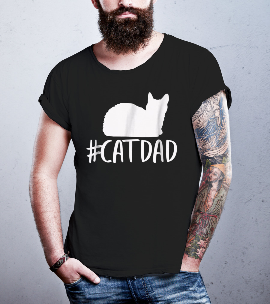 CatDad Funny Hashtag Cat Dad T-Shirt