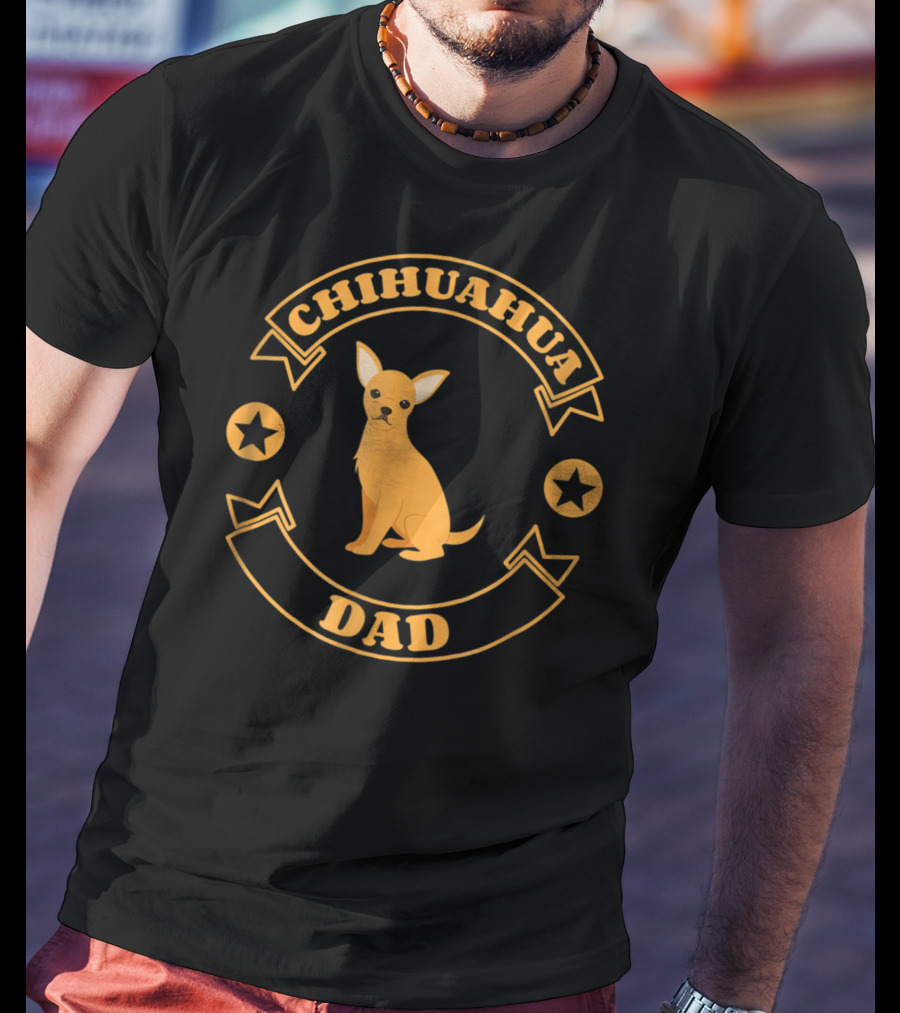 Chihuahua Dad Proud Master Lover Holidays38 T-Shirt