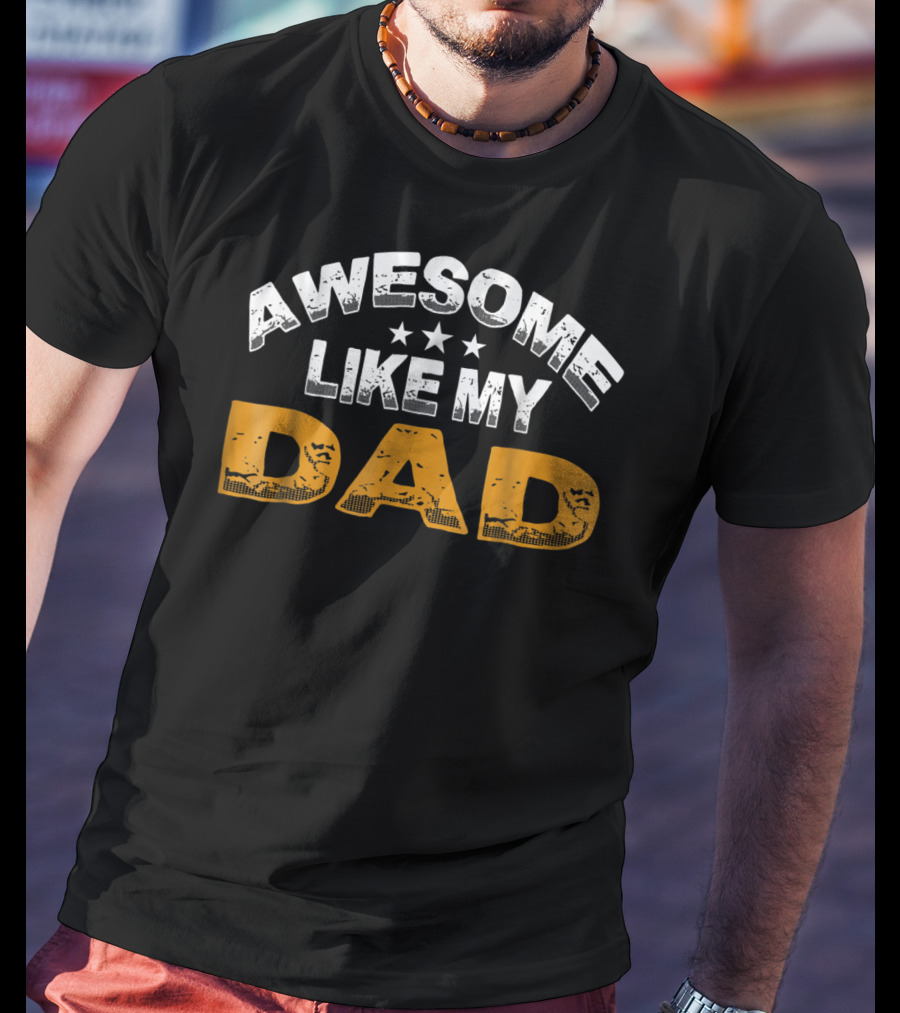 Awesome Like My Dad Daughter14 Stars T-Shirt