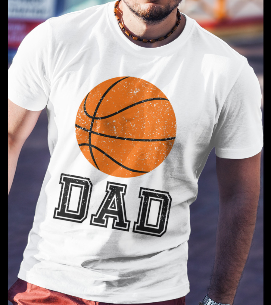 Basketball Dad Vintage Ball T-Shirt