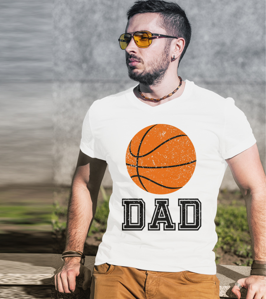 Basketball Dad Vintage Ball T-Shirt