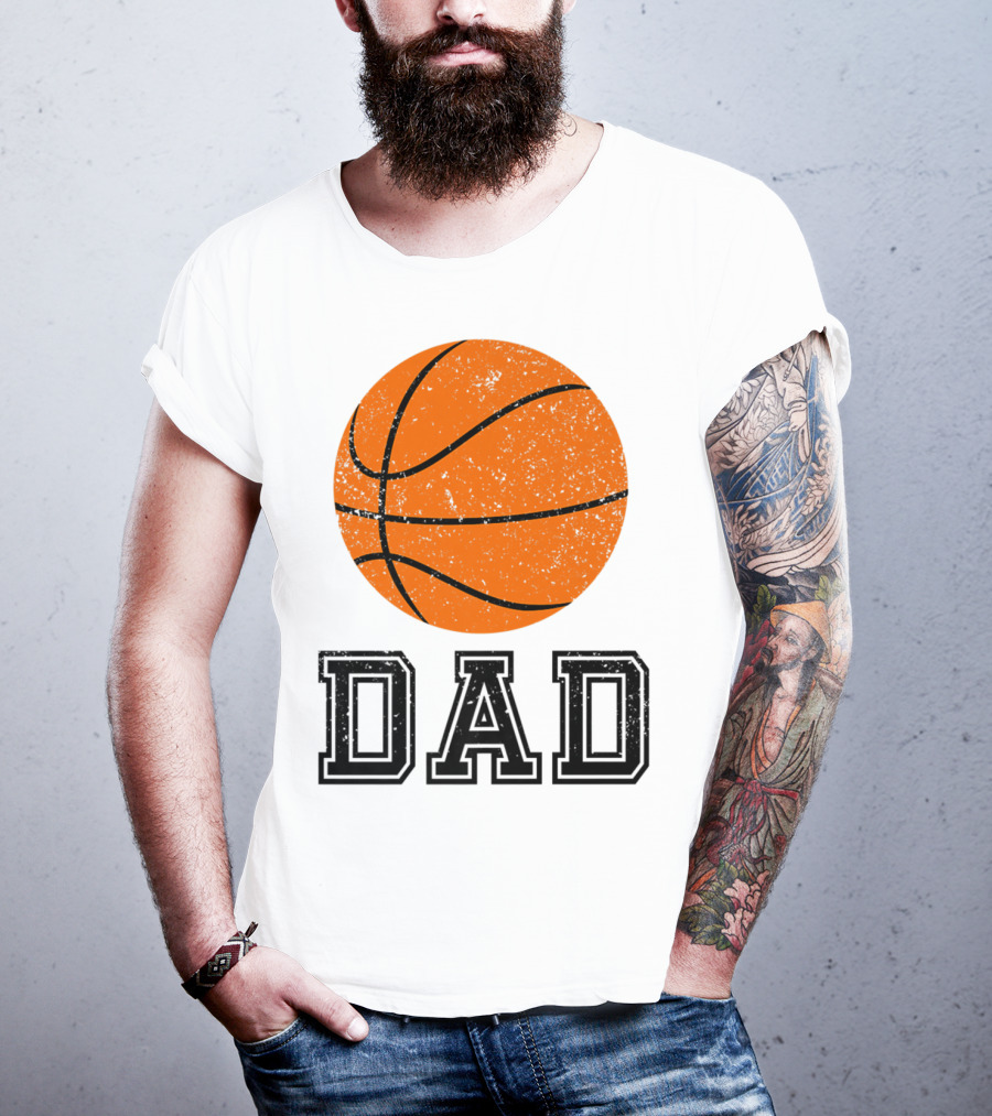 Basketball Dad Vintage Ball T-Shirt