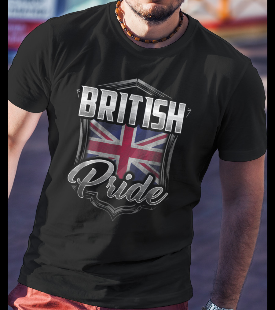 British Pride UK Flag Heritage Dad Family Roots T-Shirt