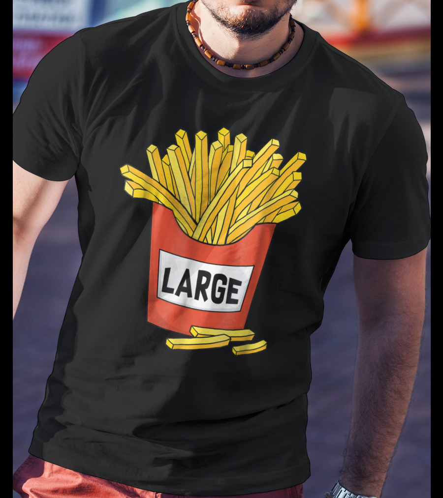 Large Golden French Fries Dad Coolest Big Collection T-Shirt