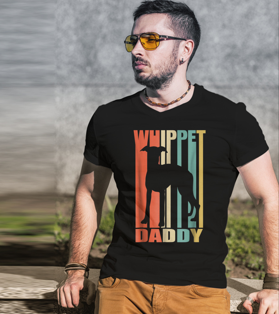 Whippet Daddy Vintage Love Dog56 T-Shirt