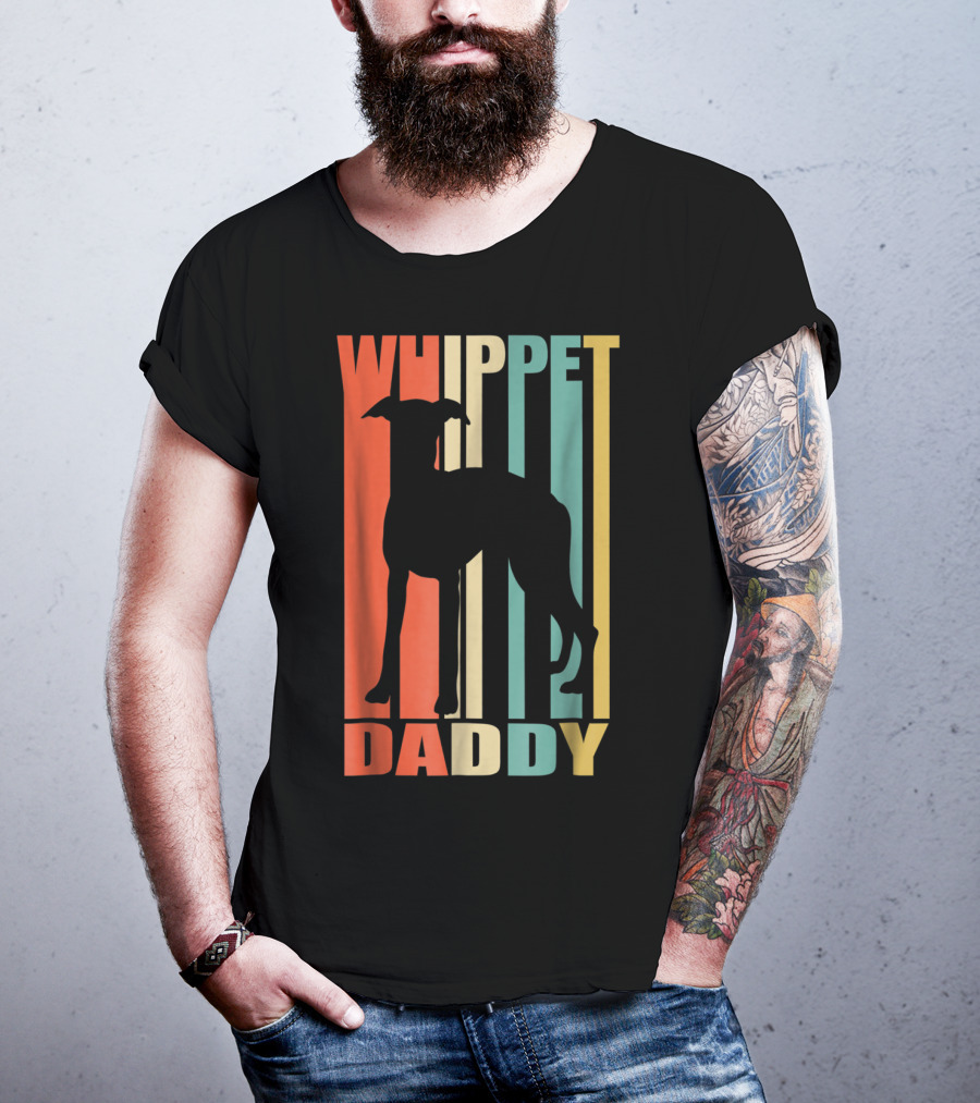 Whippet Daddy Vintage Love Dog56 T-Shirt