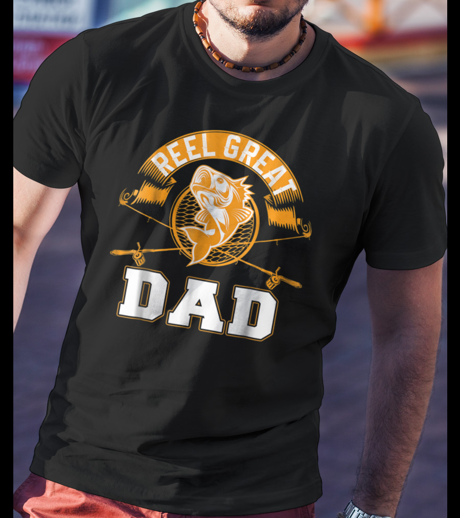 Reel Great Dad Father's Day Fishing Humor Family T-Shirt