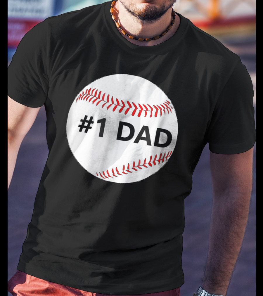1 Dad Baseball T-Shirt