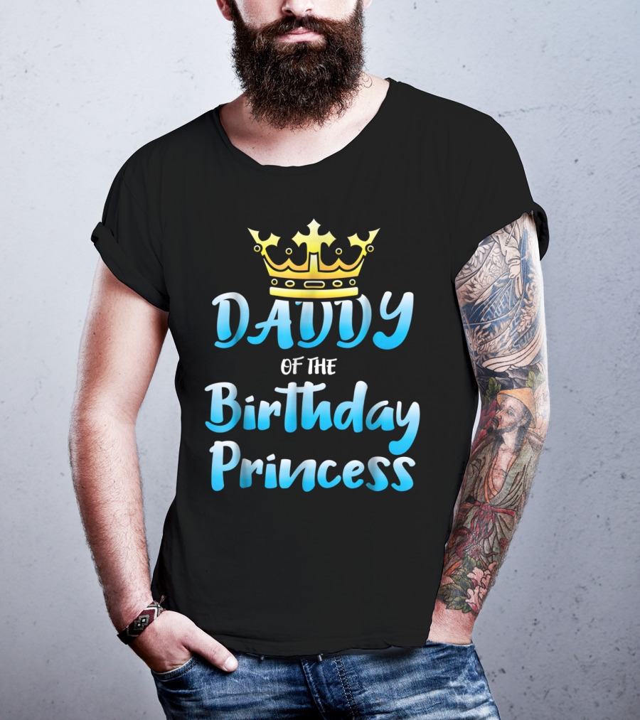 Daddy Of The Birthday Princess Crown T-Shirt