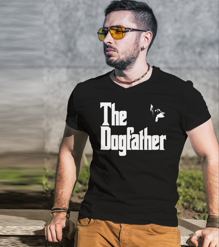 Doberman Pinscher Dad The Dogfather Birthday T-Shirt