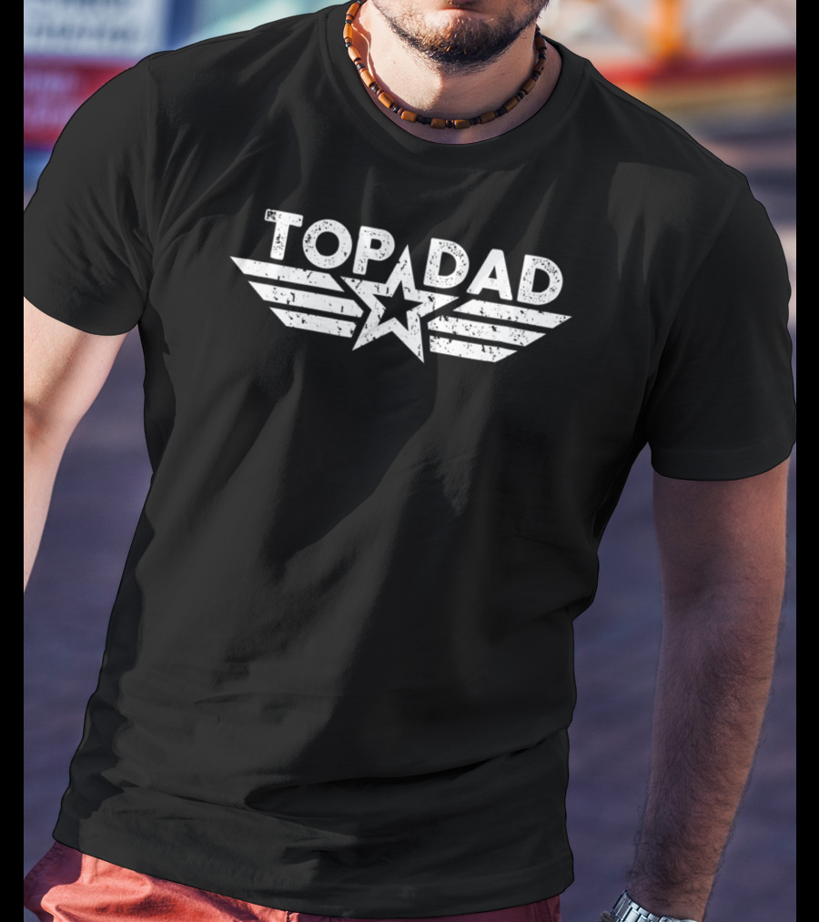Top Dad Fathers Day Funny Best Star Wings T-Shirt