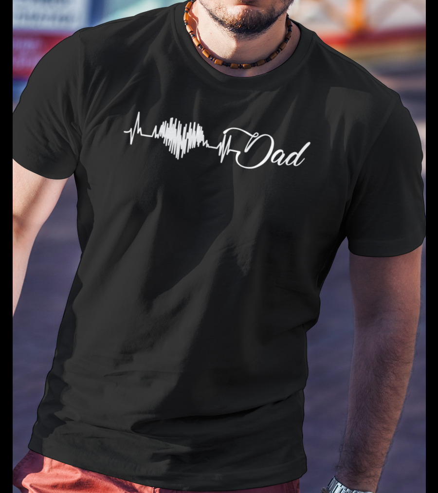Heartbeat Dad Love T-Shirt