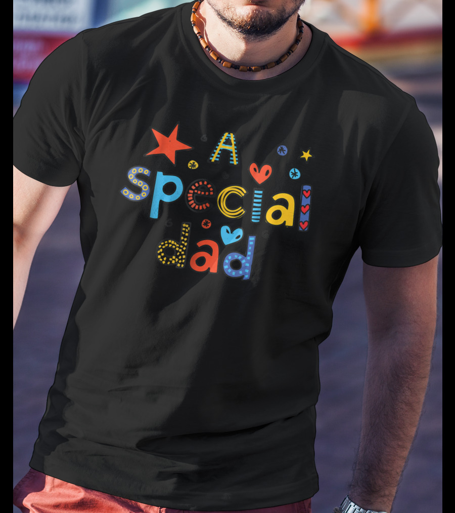 A Special Dad Star Heart T-Shirt