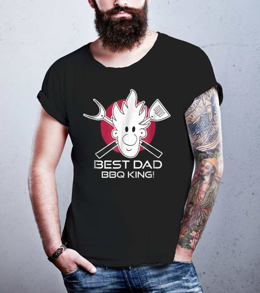 BEST DAD BBQ KING Dad At The Grill49 T-Shirt