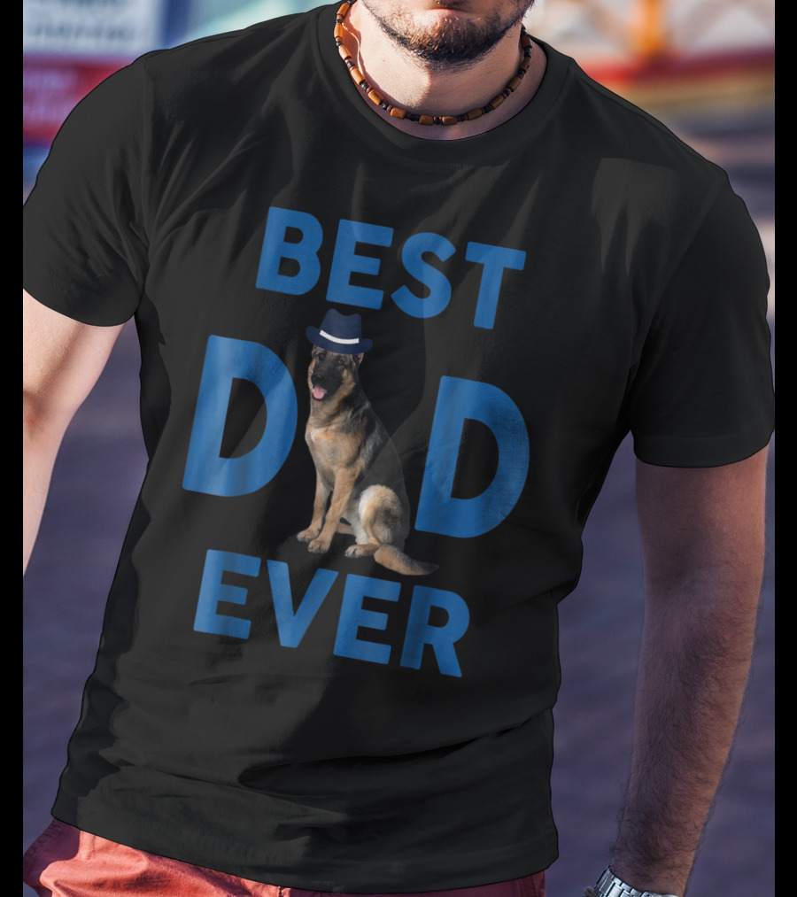 Best Dad Ever German Shepherd Pup64 T-Shirt