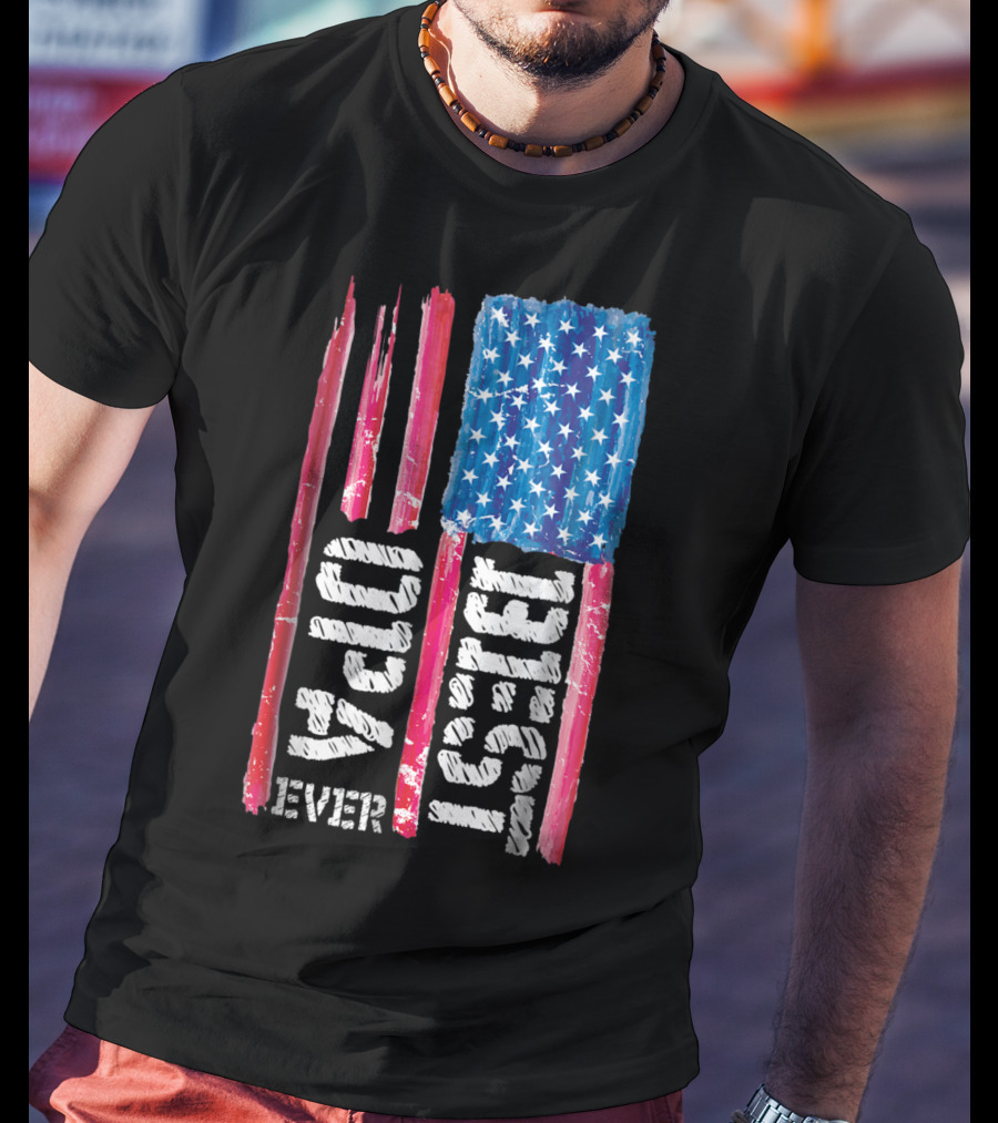 Best Opa Ever Patriotic Distressed American Flag T-Shirt