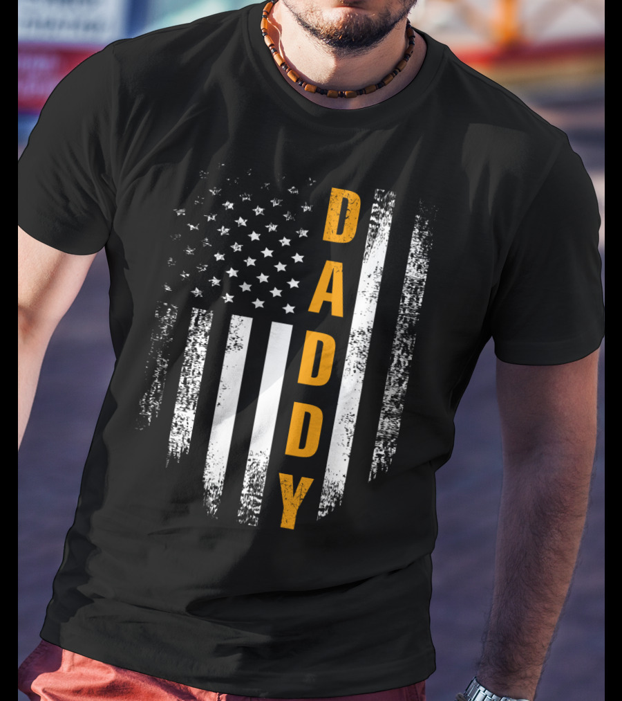 Proud American Daddy Flag T-Shirt