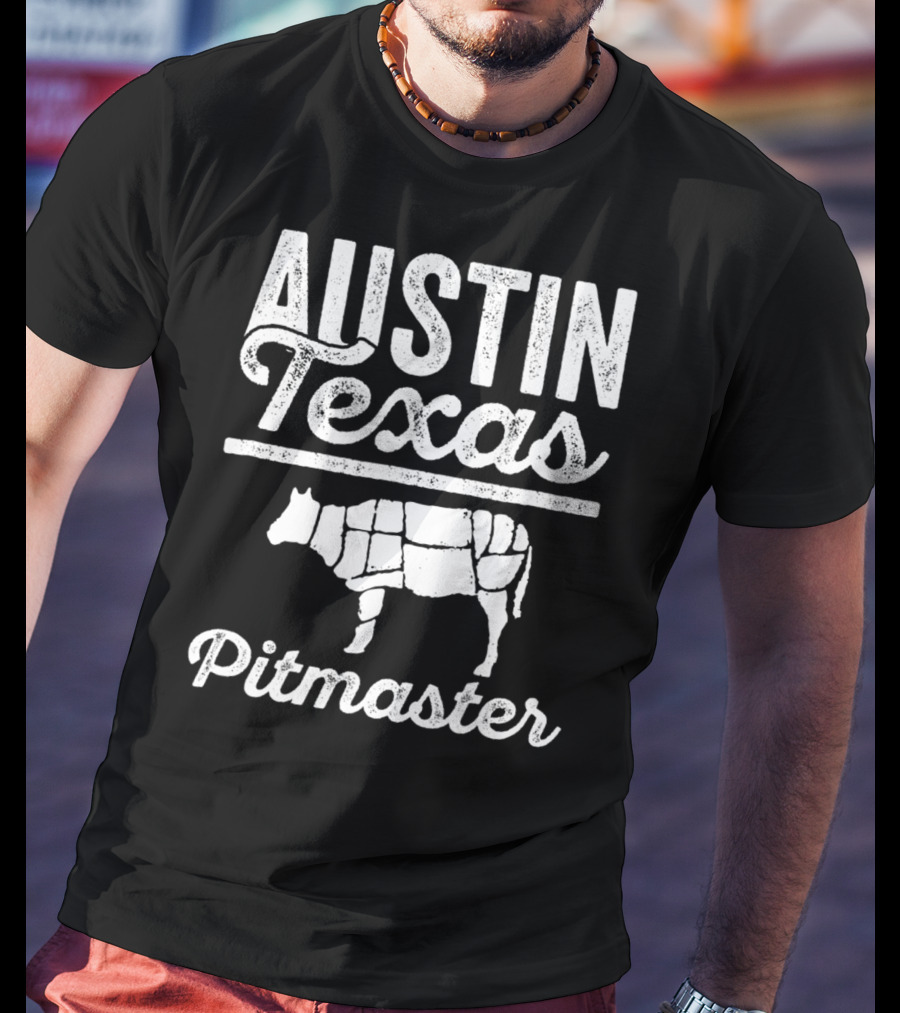Austin Texas Pitmaster BBQ Dad For 82 T-Shirt