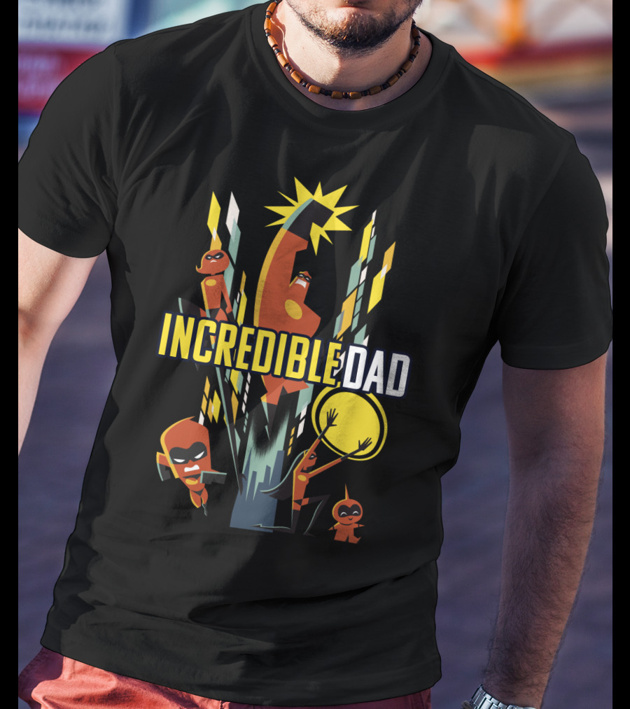 Disney Pixar Incredibles 2 Incredible Dad Family T-Shirt