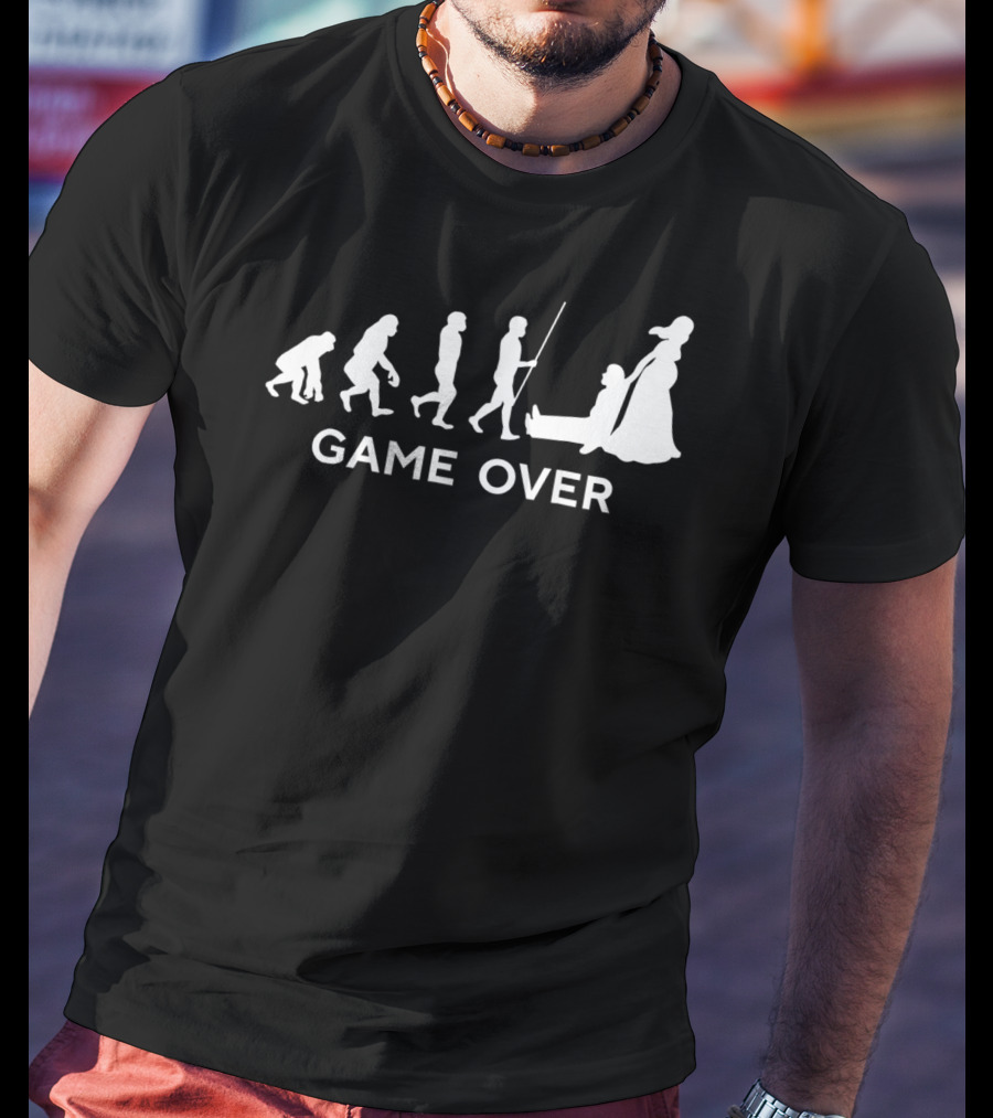 Game Over Wedding Funny Evolution66 Cool New T-Shirt