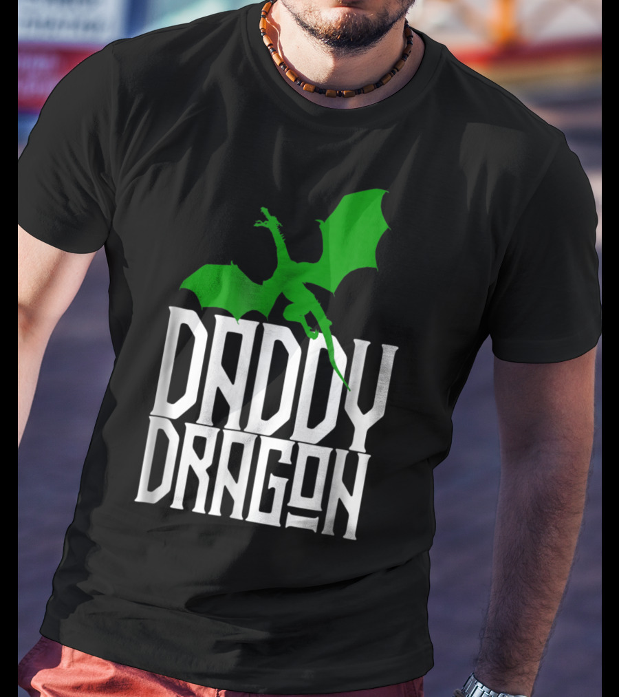 Daddy Dragon Green Matching Family Dad Father75 T-Shirt