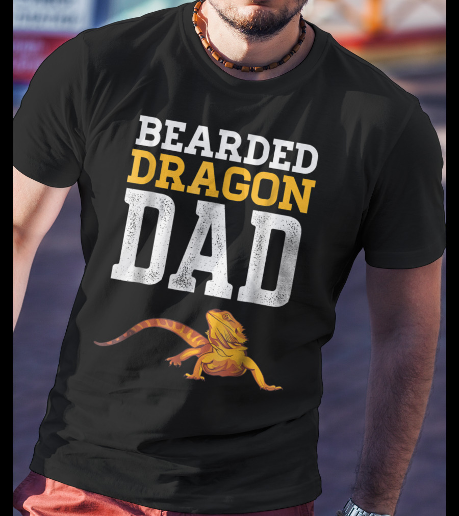 Bearded Dragon Dad Bearded Dragon Reptile Companion T-Shirt