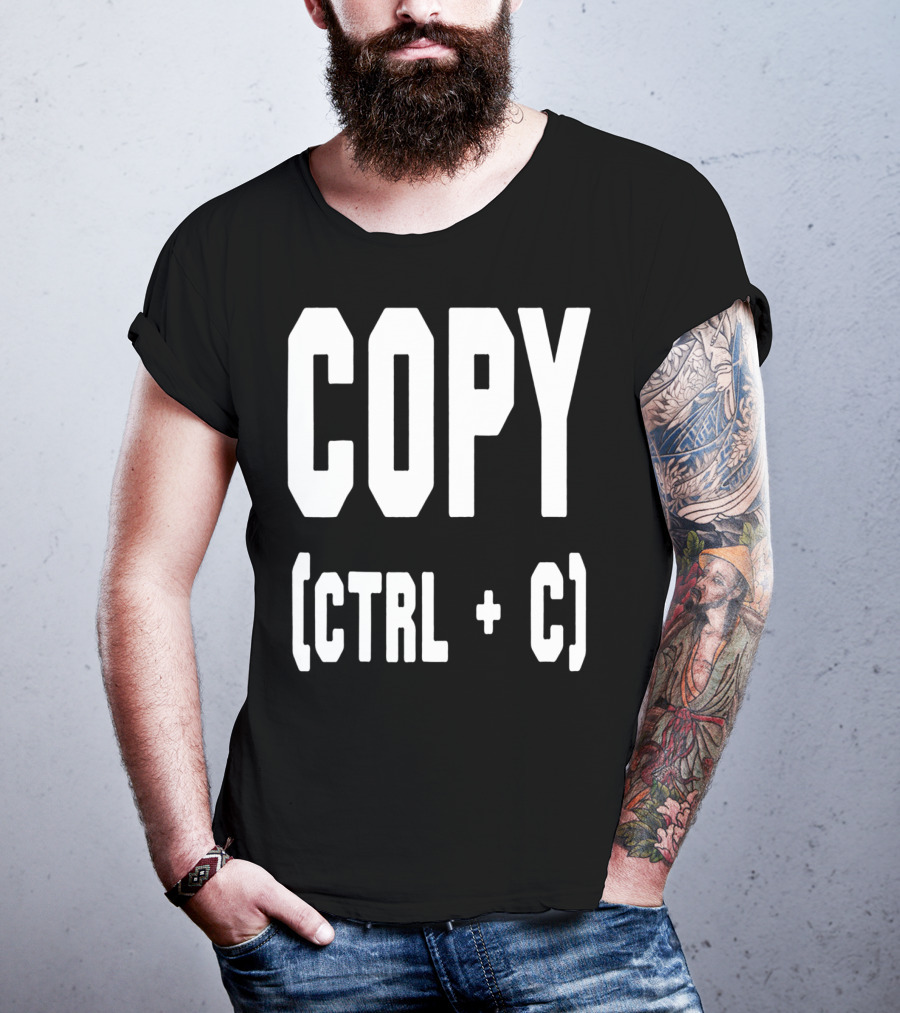 Best Funny Birthday Dad Papa From Sons Copy Ctrl + C 76 T-Shirt