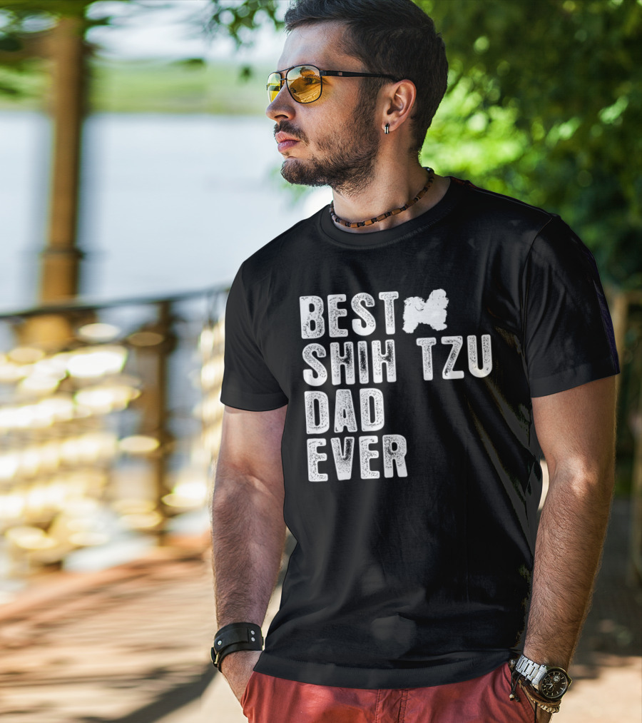 Best Shih Tzu Dad Ever T-Shirt