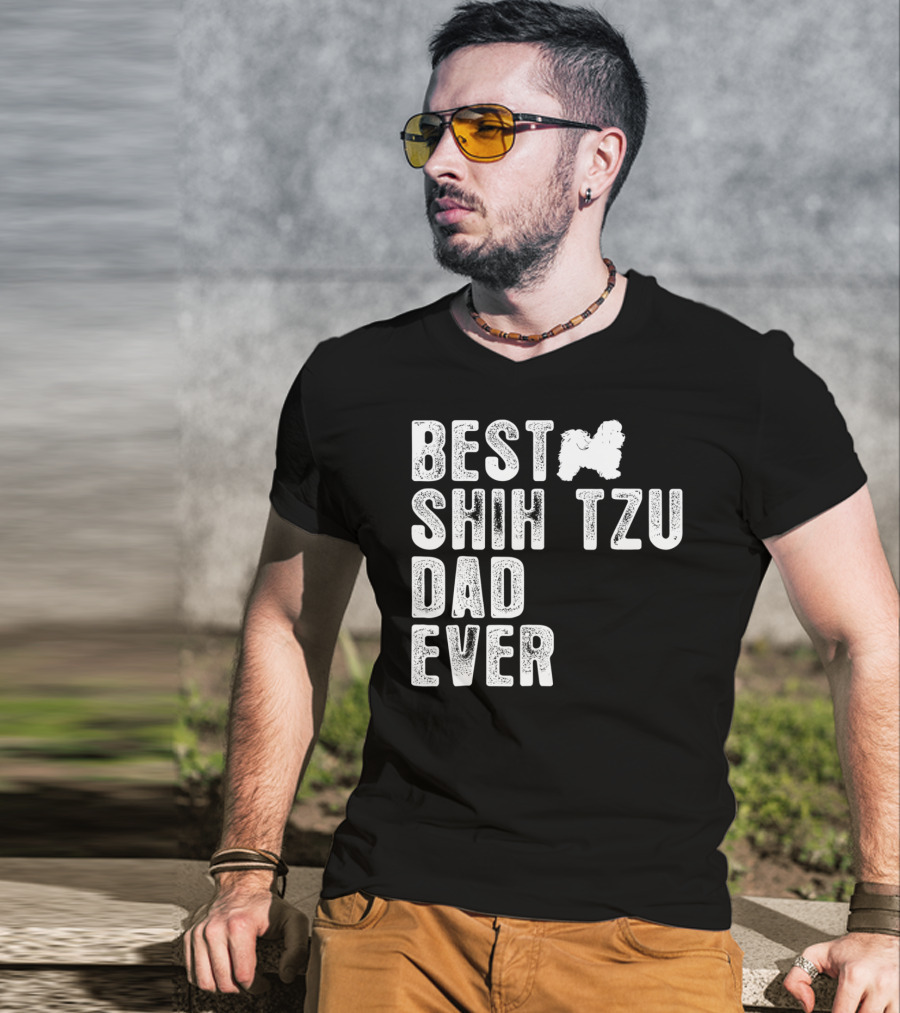 Best Shih Tzu Dad Ever T-Shirt