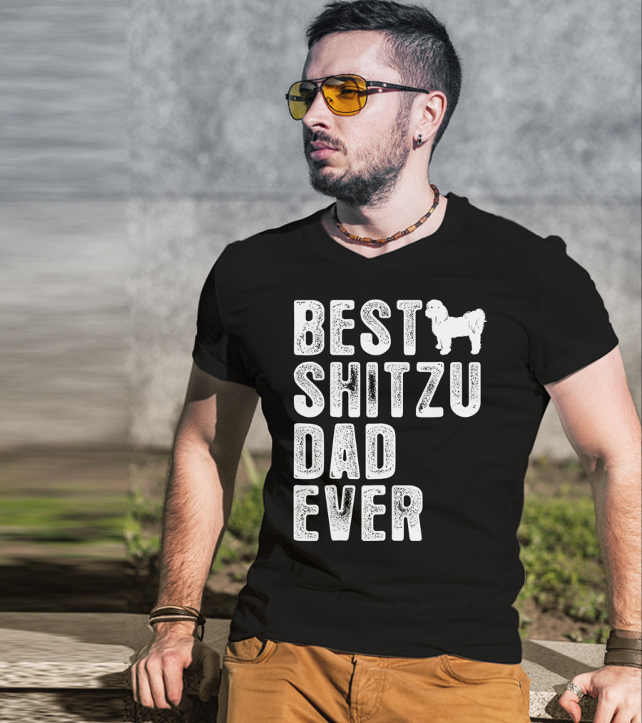 Best Shitzu Dad Ever T-Shirt