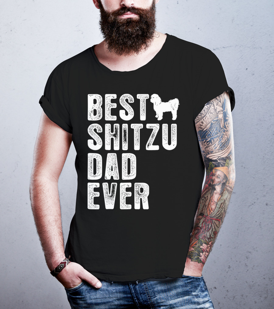 Best Shitzu Dad Ever T-Shirt