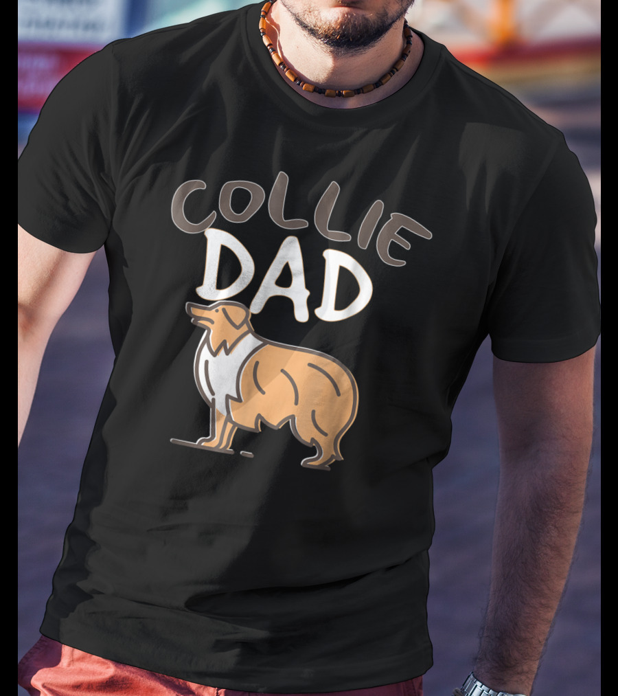 Collie Dad Owner Men Dog Lover 47 T-Shirt
