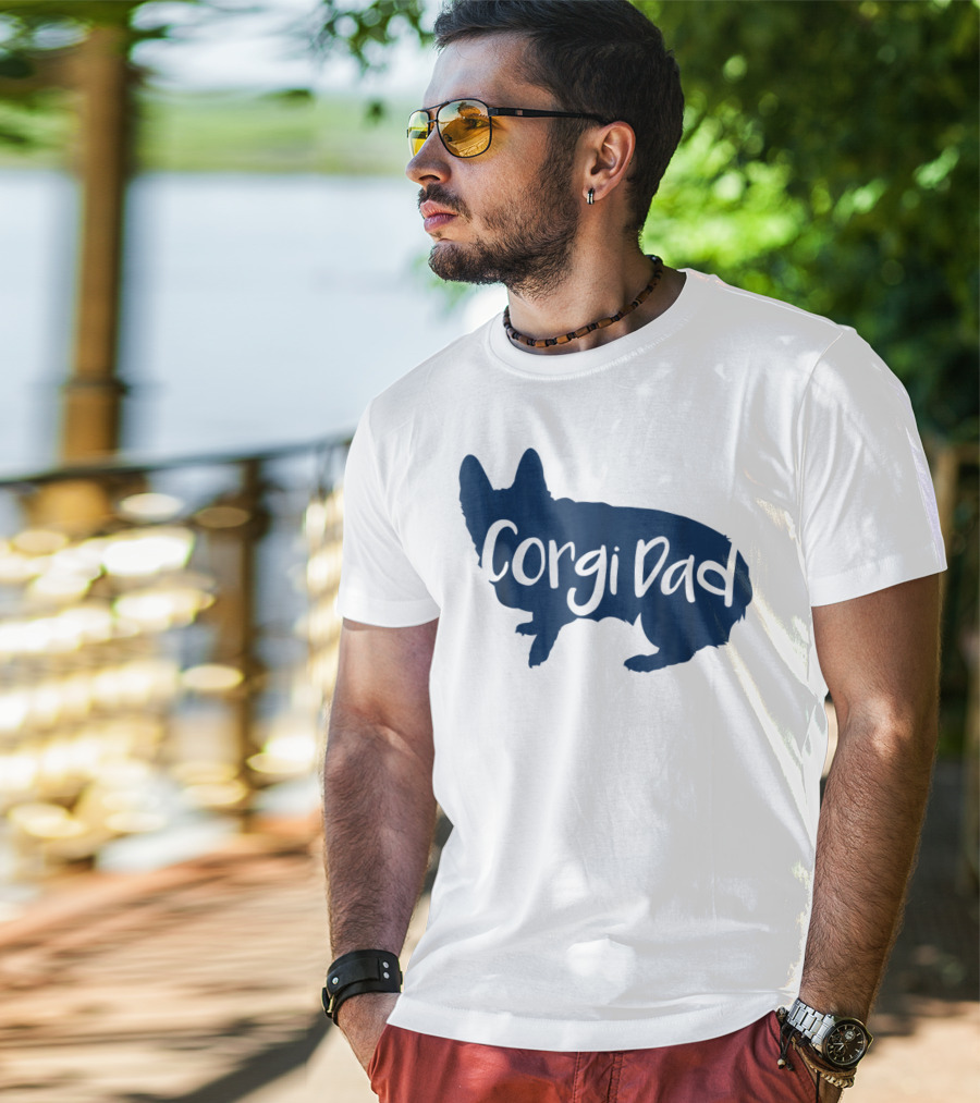 Corgi Dad CorgiLover Dog T-Shirt