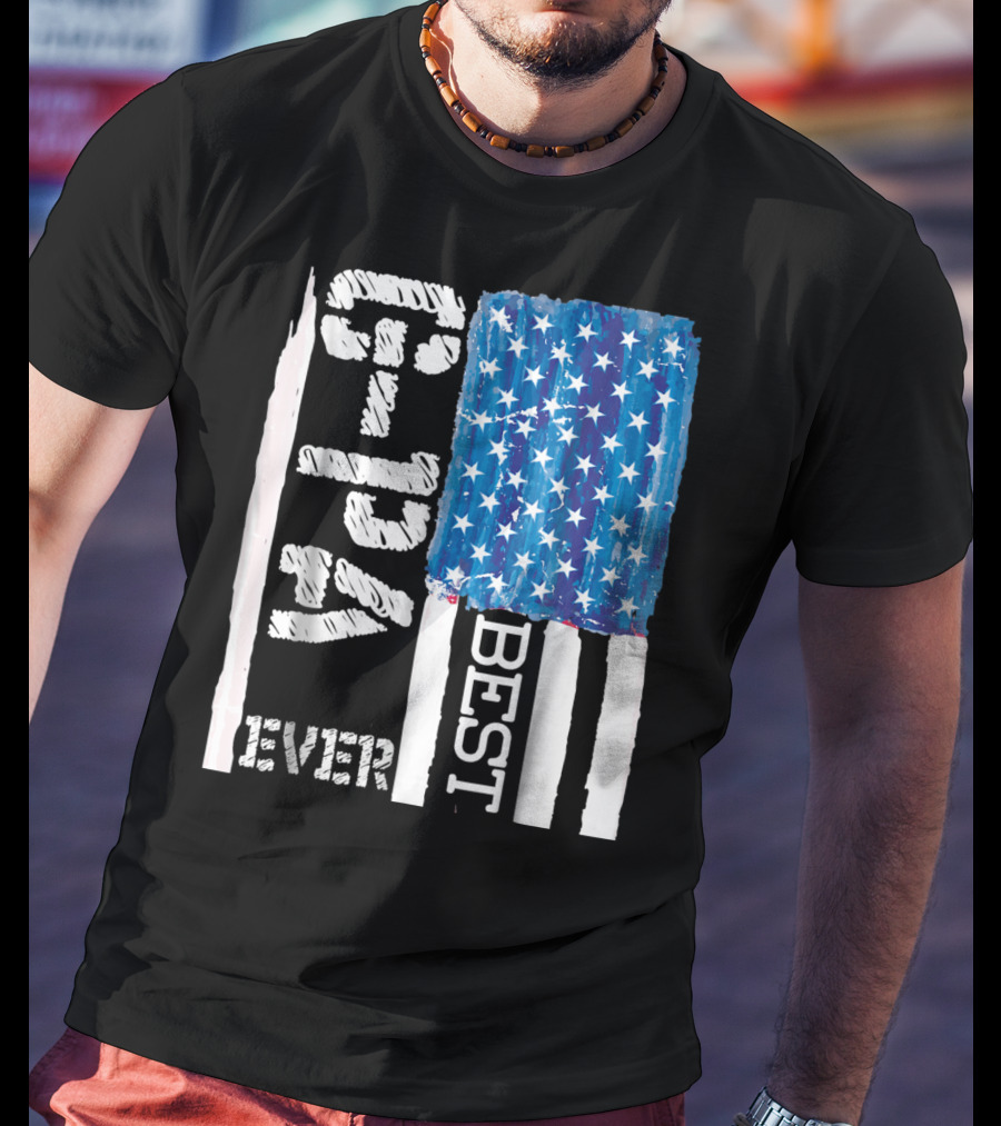 Best GPa Ever Distressed American Flag Best T-Shirt