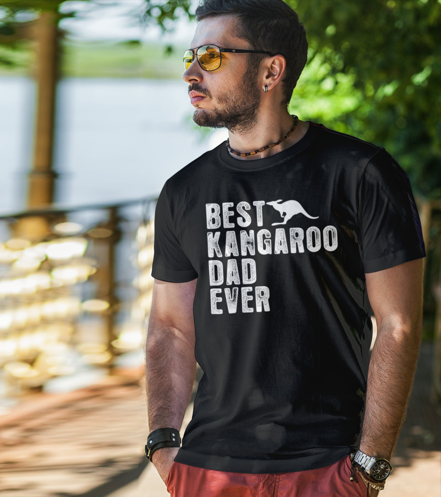 BEST KANGAROO DAD EVER Kangaroo T-Shirt